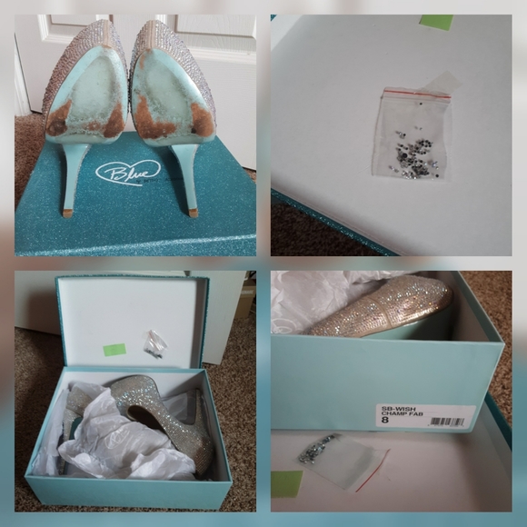 Betsey Johnson WISH Iridescent Platform Heels - Picture 10 of 10